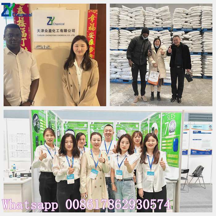 soude caustique perles Visite client à l'usine