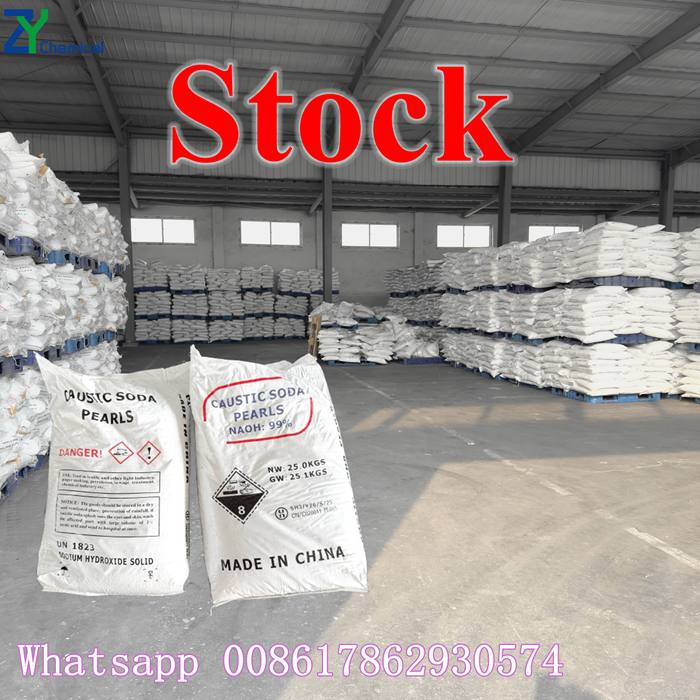 inventaire de perles de soude caustique