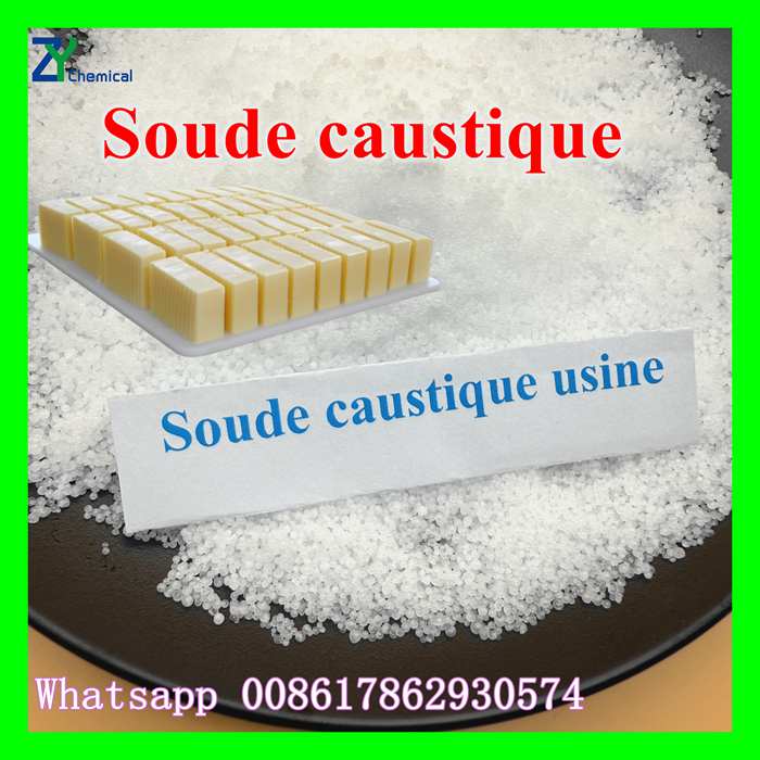 Soude caustique granulés exploitation minière Papier Savon Traitement de l'eau