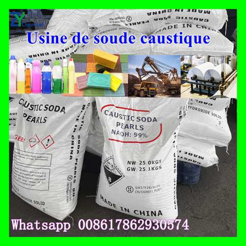 soude caustique vente 25kg  prix fabricant Chine 