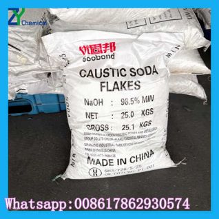 Caustic flakes price sodium hydroxide manufacturer 